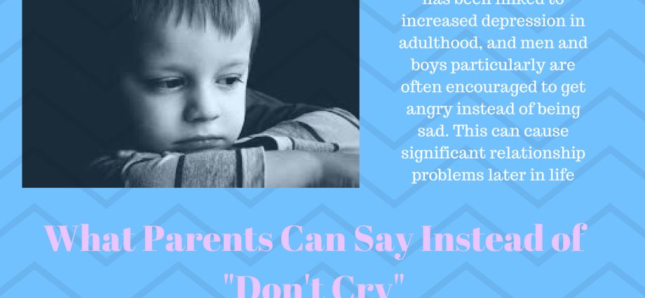 «Don’t cry!»: how not to react to the feelings of children