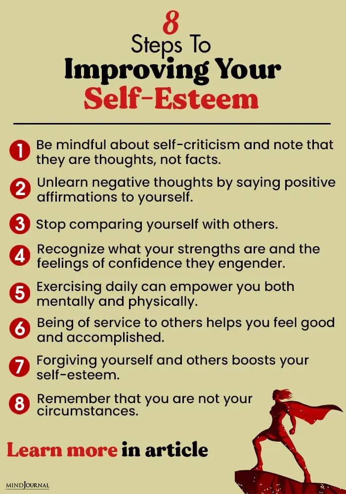 How can a man raise his self-esteem?