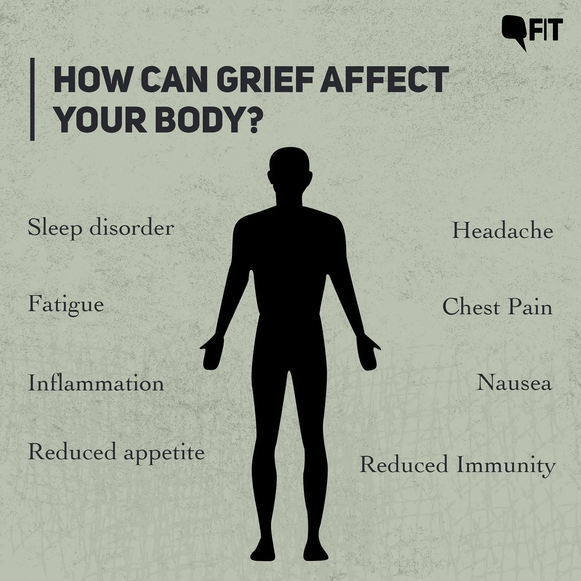 How grief affects our physical condition