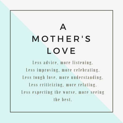 How to be a loving mother