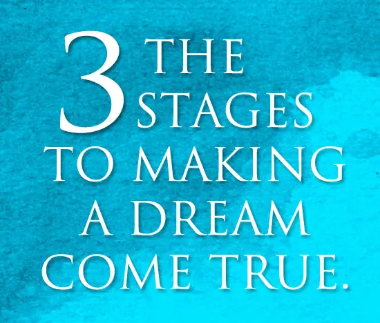 How to make a dream come true: the rule of three «P»