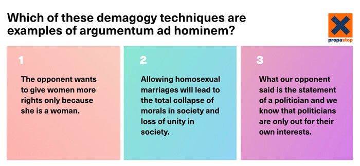 How to use demagogic techniques correctly?