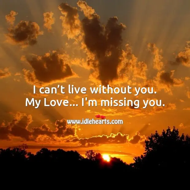 «I can’t live without you»: what does this message say?