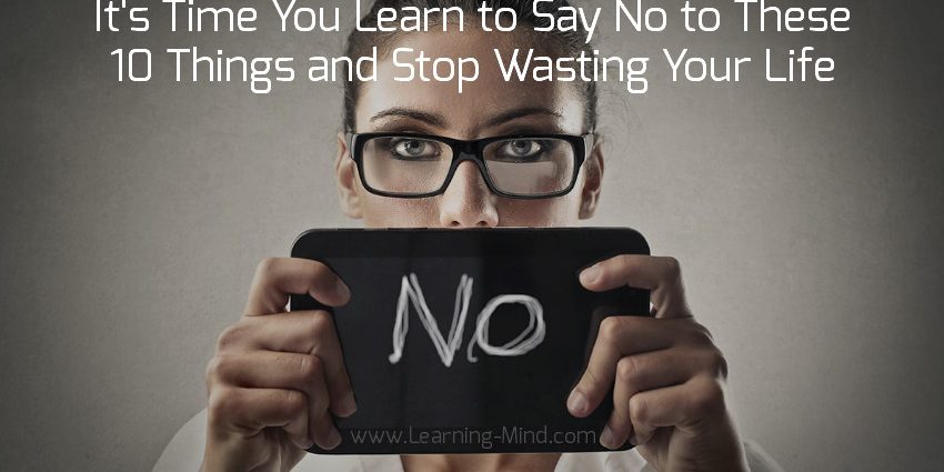 If you want to stop wasting time, learn to say «no»