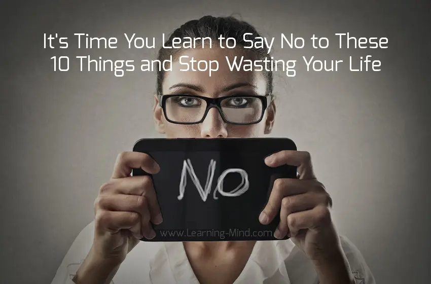 If you want to stop wasting time, learn to say «no»