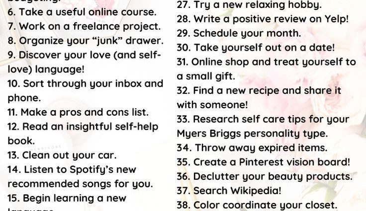 List of 32 ideas for when you’re bored and have nothing to do