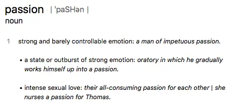 Passion and freshness of feelings — what’s the difference?