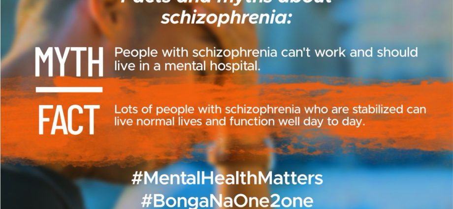 People with schizophrenia can live and work normally