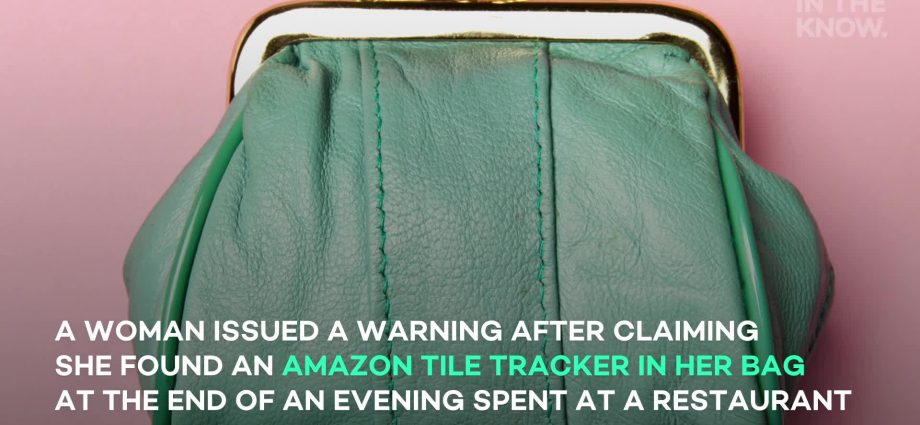 "کوئی مجھے ٹریک کرنا چاہتا تھا": عورت کے ہینڈ بیگ میں ایک غیر متوقع طور پر تلاش