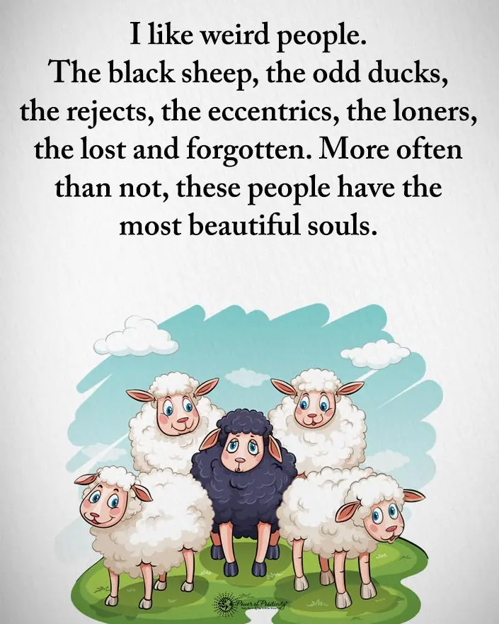 «Strange» people: the art of being a «black sheep»