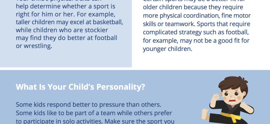 Temperament of the child: how to choose the right sports section?