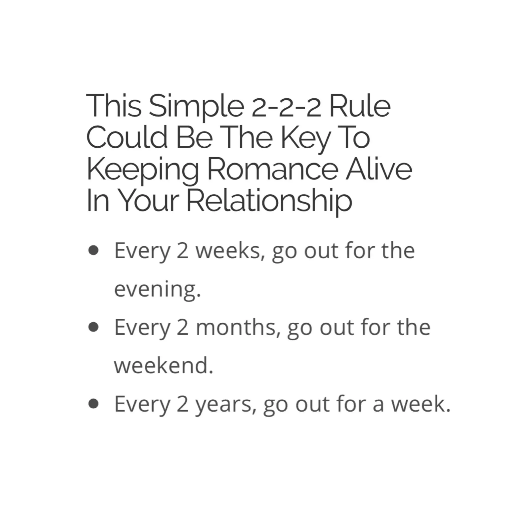 The 2-2-2 rule: how it can help a couple become happier