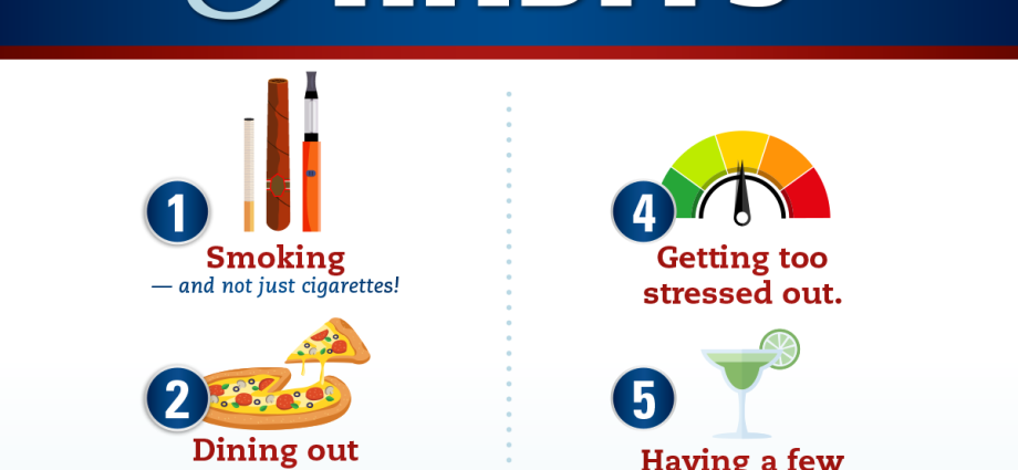 The most useless and harmful habits that affect the human body