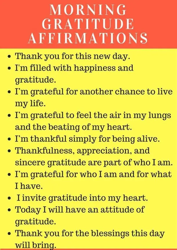 TOP 30 affirmations for the right mood for good luck and success