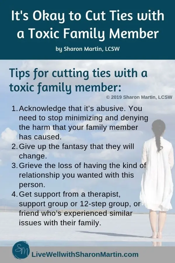 Toxic relatives: how to cut ties