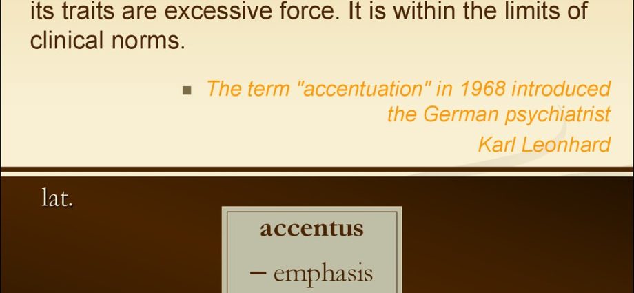 What characterizes the unstable type of personality (character) accentuation?