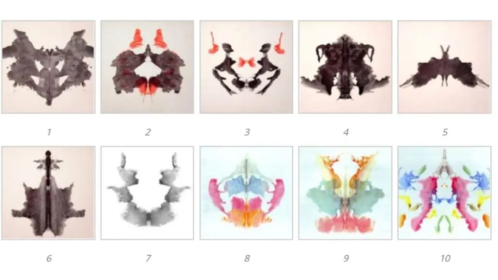 What do Rorschach spots and all the pictures in this test mean?