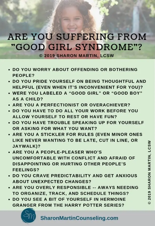 What is the danger of the «good girl» syndrome
