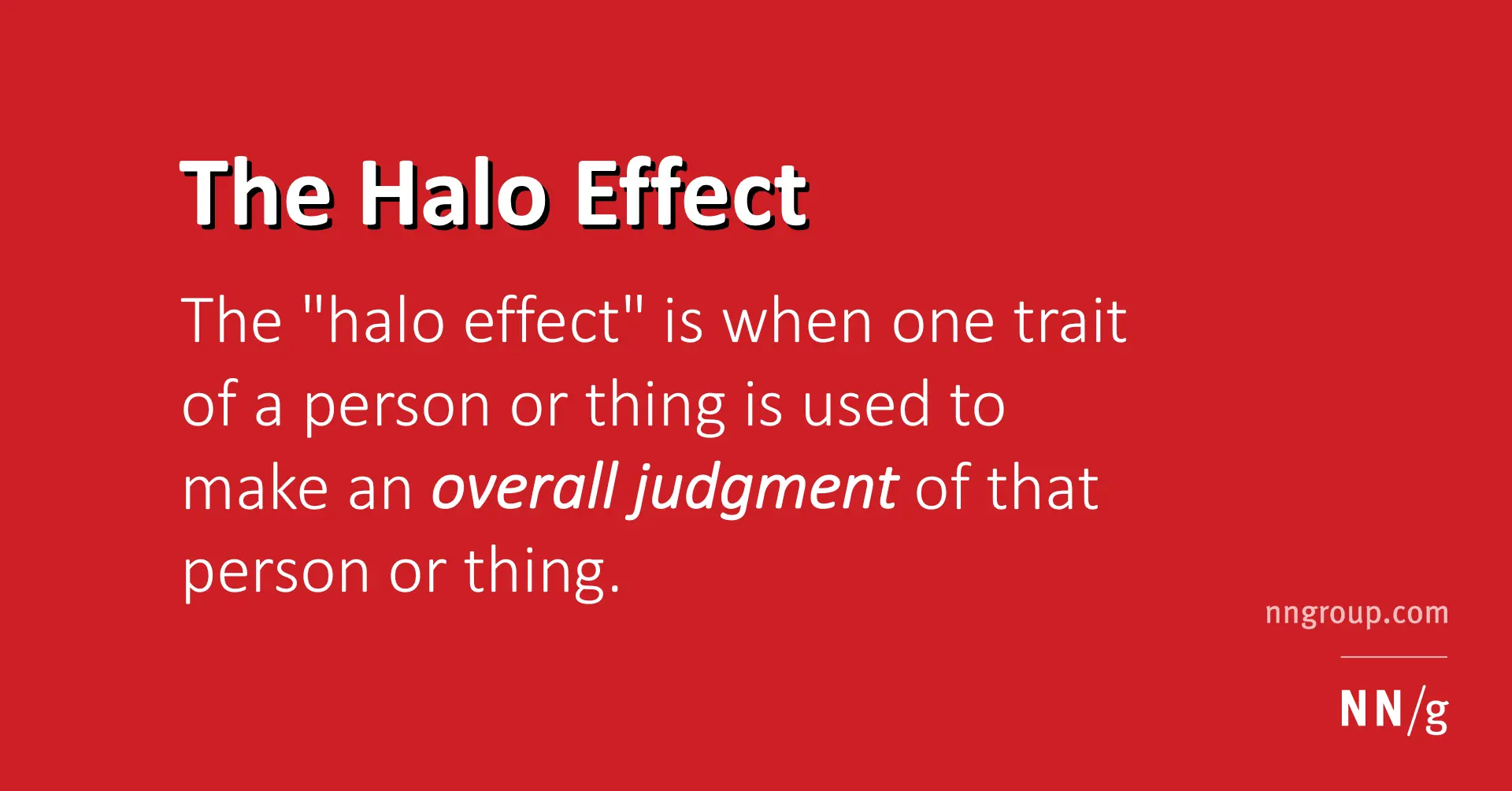 What is the halo effect: examples of use