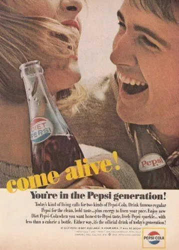 Who can be called the pepsi generation and why were they called that?