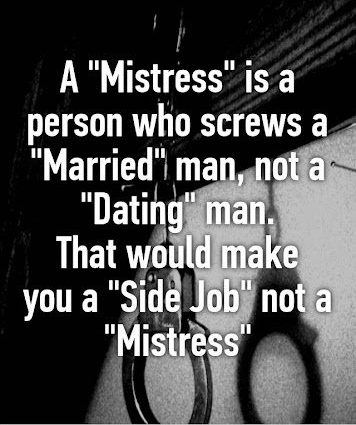 Why do women choose the role of mistress?