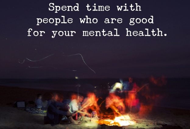 Why is it important to spend time with happy people?