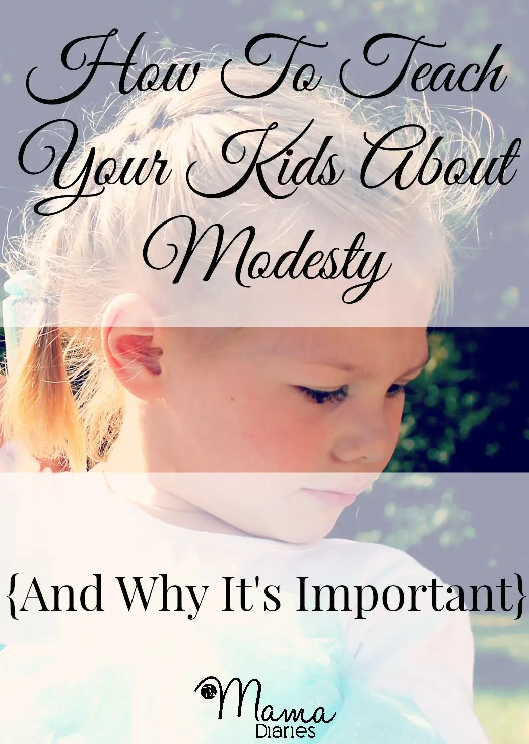 Why is it important to teach modesty in children?