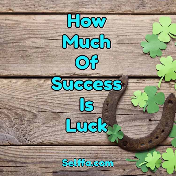 Why is there such a big difference between success and luck?