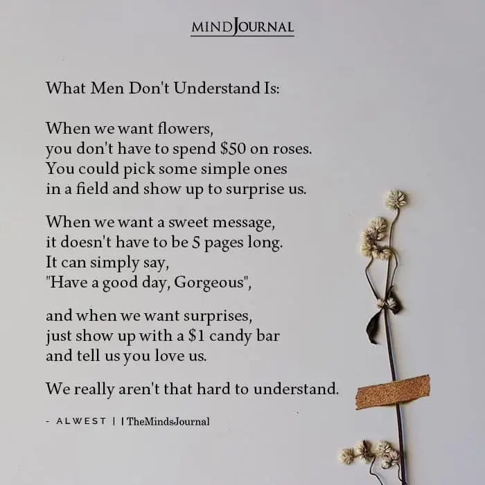 Why men don’t understand us and how to change it