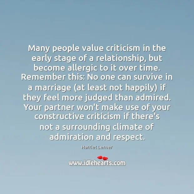 Why shouldn’t you criticize your loved one?