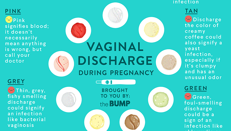 Beige discharge during pregnancy in the 1st, 2nd, 3rd trimester