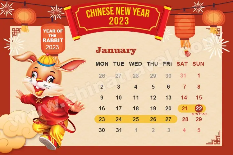 Chinese New Year 2023: when does it start and end