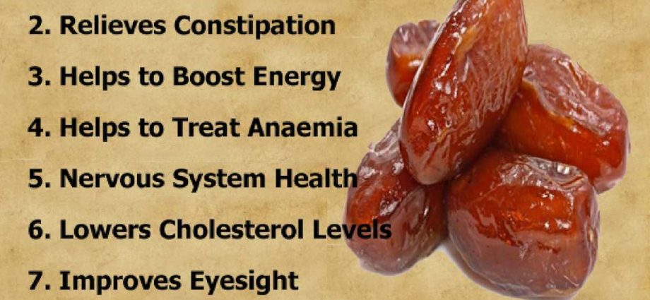 Dates: benefits and harms to the body