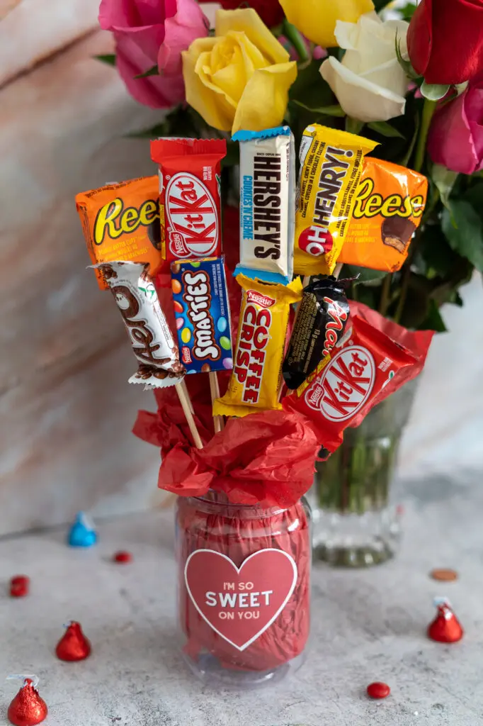 DIY candy bouquet