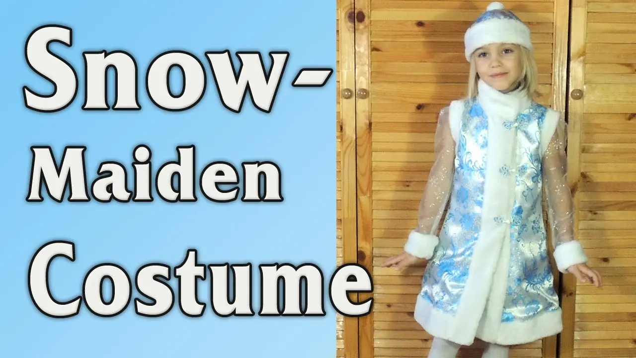 Do-it-yourself Snow Maiden costume for a girl