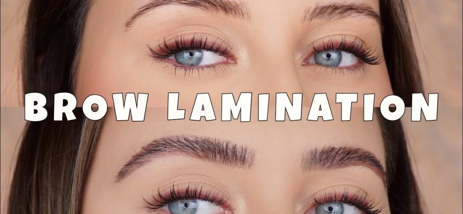 Eyebrow lamination at home