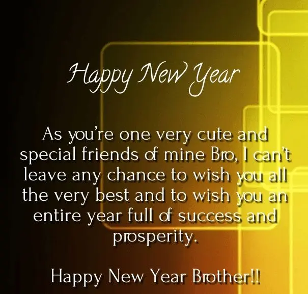 Happy New Year 2023 to brother