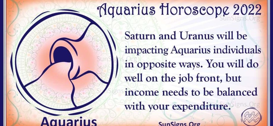 Horoscope ee 2022: Aquarius