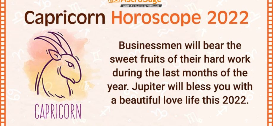 Horoscope for 2022: Capricorn