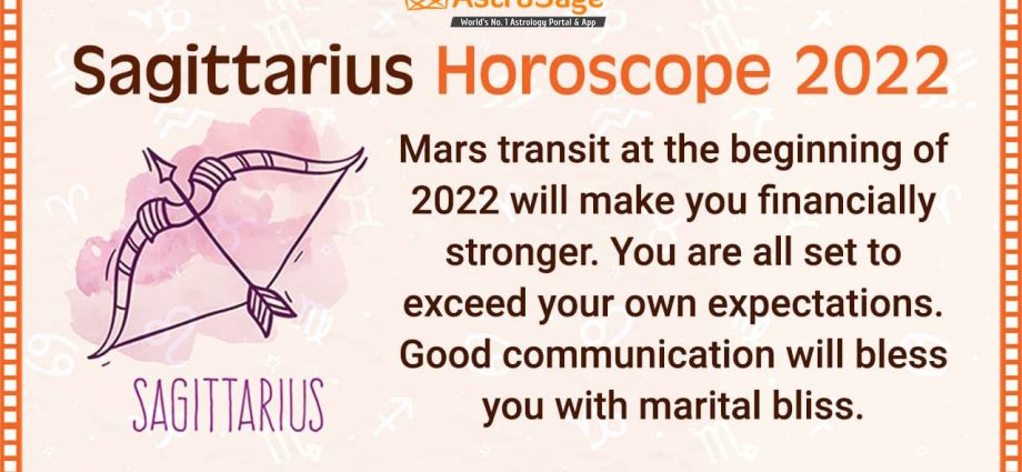 Horoscope airson 2022: Sagittarius