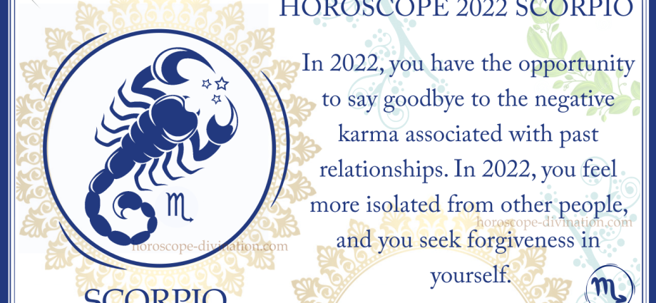 Horoskop för 2022: Skorpionen