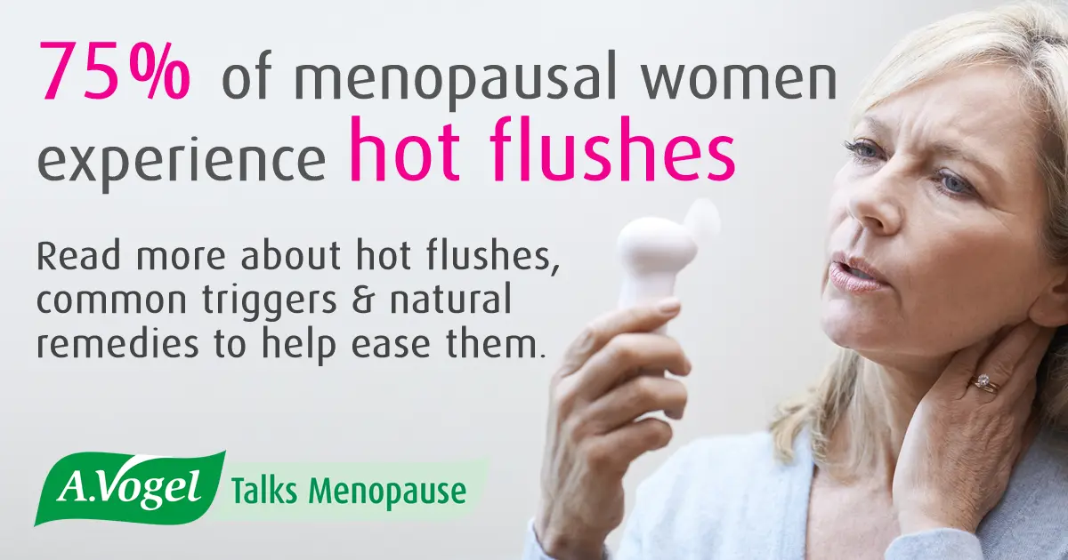 Hot flashes with menopause in women