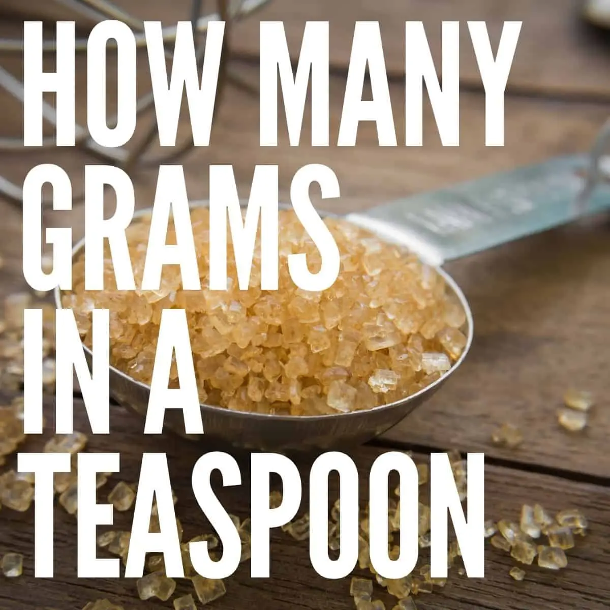 How many grams in a teaspoon