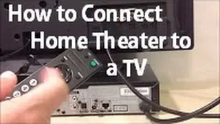 How to connect a home theater to a TV