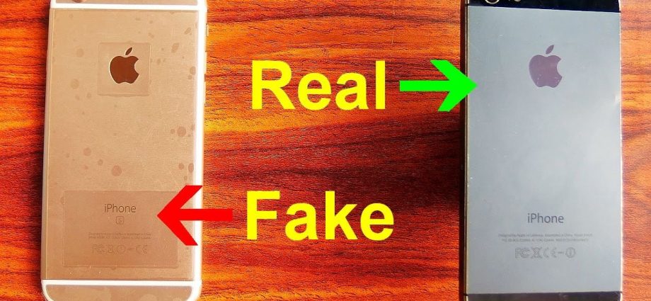 How to distinguish an original iPhone from a fake