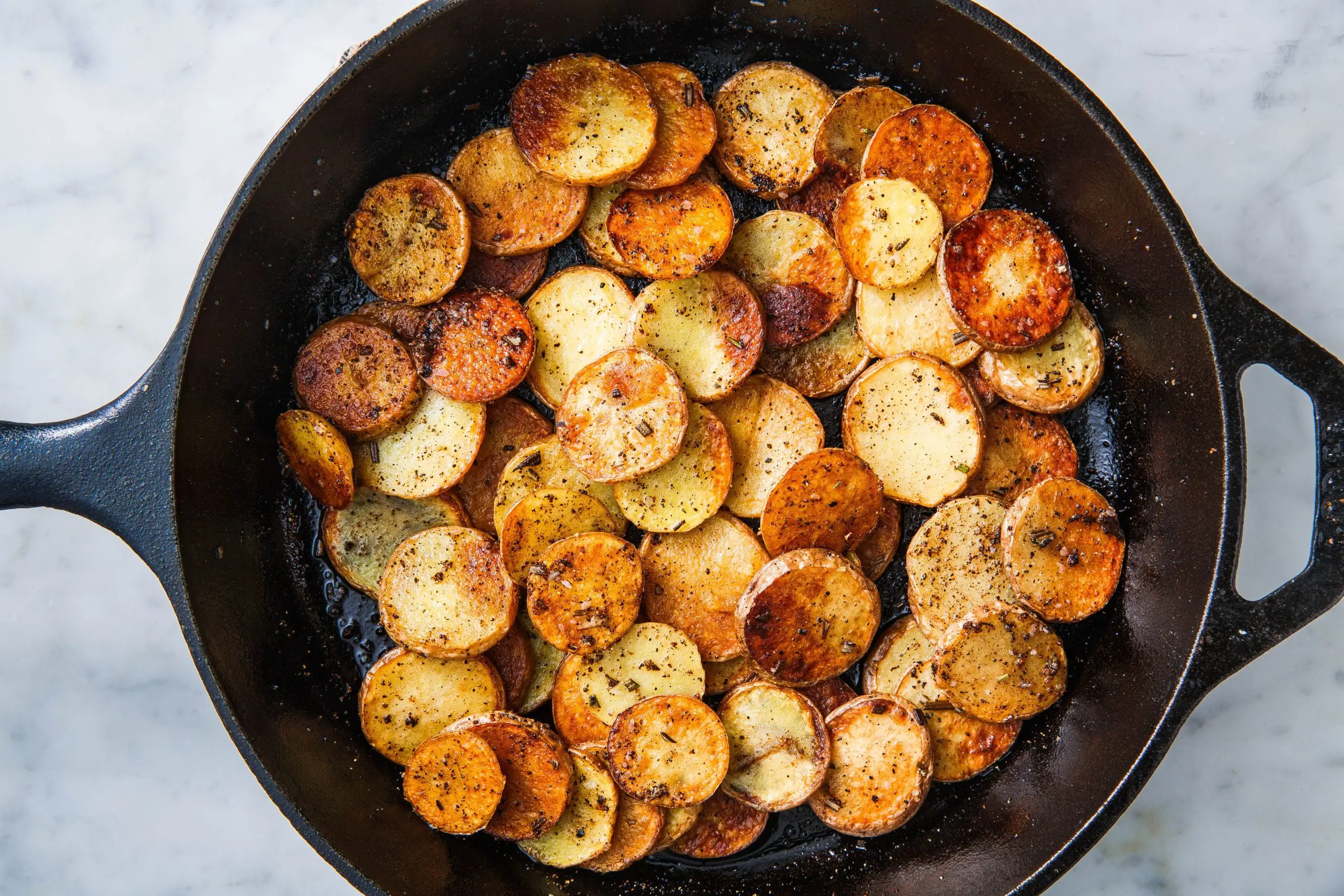 How to fry potatoes