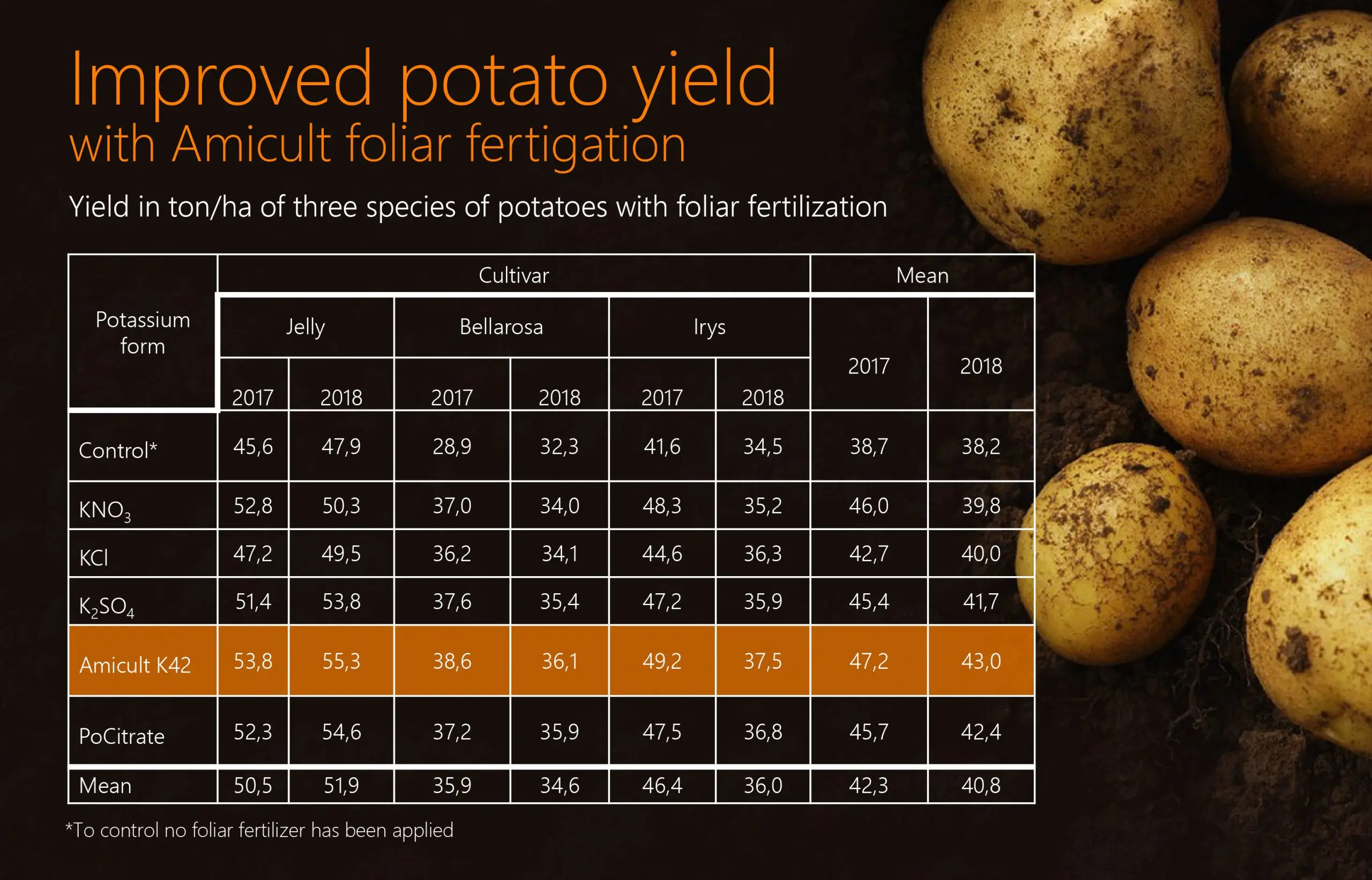 How to increase potato yield
