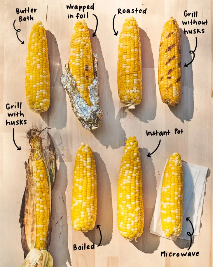 How to properly cook corn in the cobs