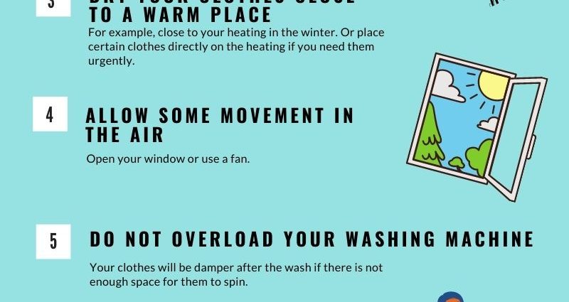 Hur man snabbt torkar kläder efter tvätt hemma
