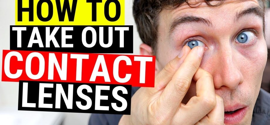 How to remove contact lenses for beginners for the first time